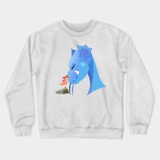 Dragon and girl Crewneck Sweatshirt